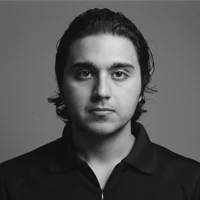 Ibrahim Afara, black and white portrait